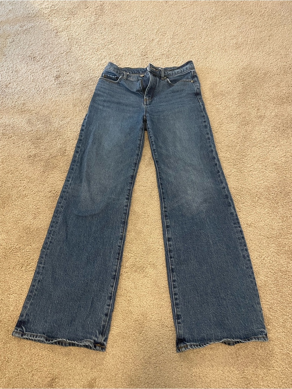 High Rise Wide Leg Vintage Dark Wash Jean